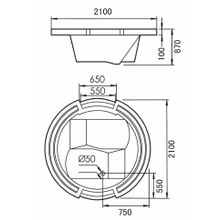 Акриловая ванна Gemy G9060 B