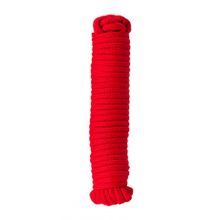 Красная текстильная веревка для бондажа - 1 м. (210376)