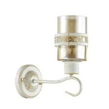 Бра декоративное VITELIA белый зол.патина стекло метал.декор  E27 1*40W 220V 3099 1W