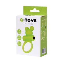 A-toys Зеленое виброкольцо на пенис A-Toys