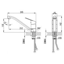 Смеситель Milardo Amur AMUSB00M05