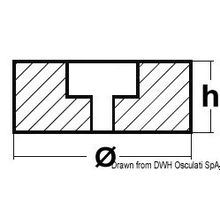 Osculati Stern anode 140 x 35 mm, 43.210.03