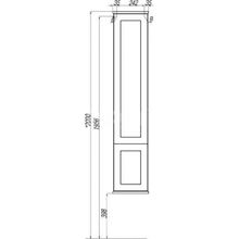 Шкаф-пенал Акватон Леон, дуб бежевый, 1A186503LBPR0