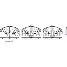 Колодки тормозные передние MERCEDES BENZ C CLASS 2007 -E-CLASS 2006-