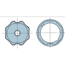 Адаптер для октогонального вала 60 мм. 505.06000