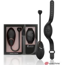 DreamLove Черное виброяйцо с пультом-часами Anne s Desire Vibro Egg Wireless Watchme (черный)