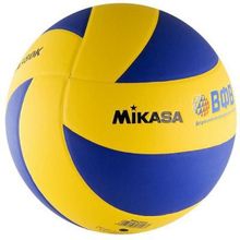 Мяч волейбольный MIKASA MVA380K, р 5, синт.кожа ПВХ, 8 пан, клееный, сине-желтый
