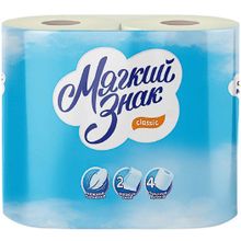 Мягкий Знак Classic 4 рулона в упаковке 2 слоя
