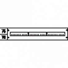 Пластрон с прорезями 3ряда 1 рейка |  код. AS 31 |  ABB