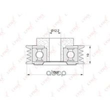 Ролик Натяжной Приводного Ремня Suzuki Sx4 1.5-1.6 06>   Swift Iii 1.3-1.6 05>   Ignis 1.3-1.5 00-05   Jimny 1.3 98>   Wagonr+(Em Mm) 1.0-1.3 98-05 LYNXauto арт. PB5028