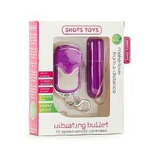 Shots Media BV Фиолетовый вибростимулятор  Remote Vibrating Bullet (фиолетовый)