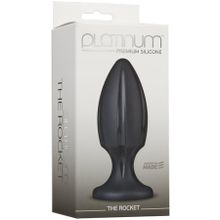 Анальная пробка Platinum Premium Silicone - The Rocket - Black черная
