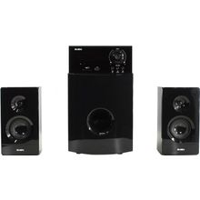 Колонки SVEN MS-2100 Black (2x15W +Subwoofer 50W,  дерево,  SD,USB,  FM, ПДУ)