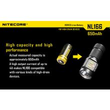 NiteCore Аккумулятор Li-Ion Nitecore 16340 PCB 650 mAh, 3.7 В.