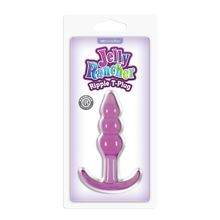 NS Novelties Фиолетовая анальная пробка Jelly Rancher T-Plug Ripple Purple - 10,9 см. (фиолетовый)