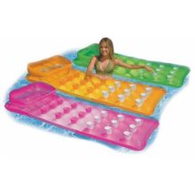 Матрас надувной Intex 58890 цветной со стаканами