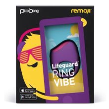 PicoBong Фиолетовое перезаряжаемое эрекционное кольцо LIFEGUARD RING VIBE