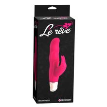 Вибромассажер  с клиторальным стимулятором серии Le Reve - 15,2 см. Розовый