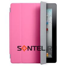 Чехол для iPad 2 New iPad Smart Cover leather, розовый т у