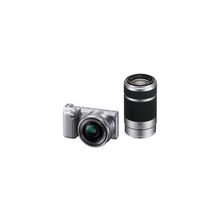 Фотоаппарат Sony Alpha NEX-5RY Kit 16-50, 55-210 mm Silver