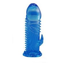 Sextoy 2011 Голубая насадка с усиками и отростком для стимуляции клитора (синий)