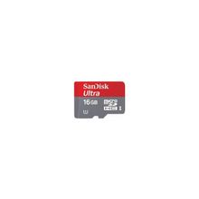 Флеш карта microSDHC 16Gb Class10 SanDisk, серый
