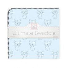 SwaddleDesigns Ultimate Gray Fox Pstl голубая