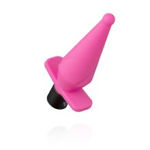 Розовый анальный вибратор LilPlug Vibrator - 13,5 см. (187754)