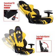 Компьютерное кресло DXRACER OH RE21 NY NAVI черный желтый RACING