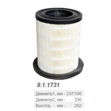 TSN 9.1.1731 Фильтр воздушный  высота 262 мм TSN