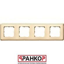 Legrand рамка 4 поста слоновая кость