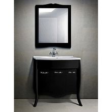 Тумба с раковиной Belux Бриз 90 черная