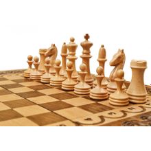 Шахматы + нарды резные "Аида" 50, Mkhitaryan (DM108-5)