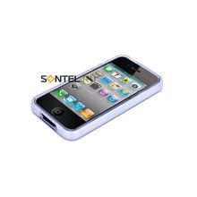 Кейс-панель X-doria для iPhone 4 прозрачный белый 401678