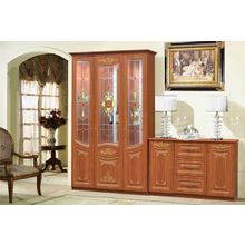 Стенка "Вивальди-1" компл.2 яблоня, золото