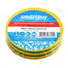 Изоляционная лента Smartbuy 0,13 x 15 мм x 10м, желто-зеленая (SBE-IT-15-10-yg)