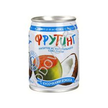 Сок с кусочками фруктов "Фрутинг" гуава с кокосом 0,238 л. (24бан)