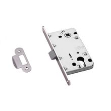 Замок межкомнатный под цилиндр пластиковый дверной Archie LP 5112CL 99 матовый хром