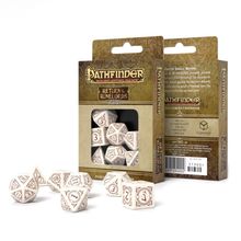 Набор кубиков Pathfinder "Return of the Runelords Dice Set", 7 шт., бело-коричневый