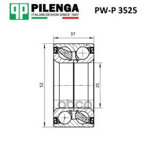 Подшипник Ступицы |Зад, Прав, Лев | PILENGA арт. PWP3525