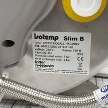 Isotherm Электрический бойлер Isotherm Isotemp Basic Slim IT-602531S000003 230 В 750 Вт 25 л 7 бар с термостатом