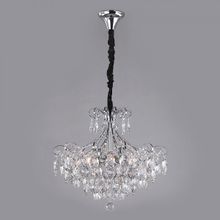 Eurosvet Crystal 10080 6 хром прозрачный хрусталь Strotskis