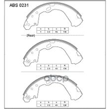 Колодки Тормозные Барабанные | Зад | Nissan Bassara,Largo,Prairie Libert ALLIED NIPPON арт. ABS0231