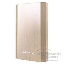 A-data Внешний аккумулятор 10050 мА-ч, 2 USB, 3 18650, 2.1A, металлический корпус, цвет золото AA10050-5V-CGD