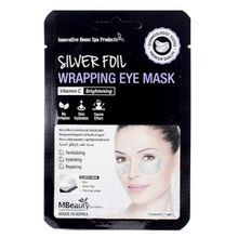 Патчи восстанавливающие серебряные фольгированные с витамином C MBeauty Silver Foil Wrapping Eye Mask 5шт