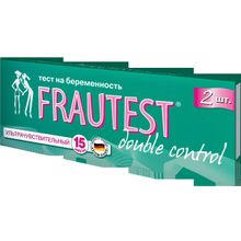 Тест на определение беременности Frautest double сontrol (тест-полоски), 2 шт.
