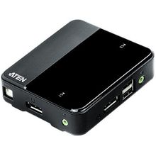 aten (2-х портовый kvm-коммутатор с поддержкой usb, displayport) cs782dp