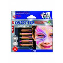 Набор GIOTTO 470800 MAKE UP MATITE GLAMOUR Карандаши 6 фантазийных цветов