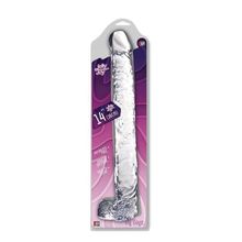 Dream Toys Прозрачный фаллоимитатор-гигант JELLY JOY BIG BOYZ EXTRA LONG CLEAR DONG - 36 см. (прозрачный)