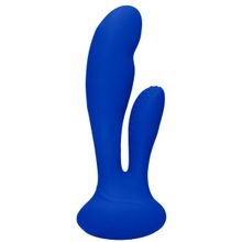 Shots Media BV Синий вибратор G-Spot and Clitoral Vibrator Flair - 17,5 см. (синий)